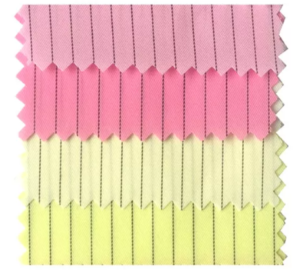 5mm Stripe ESD Fabric For Class 10000 Cleanroom