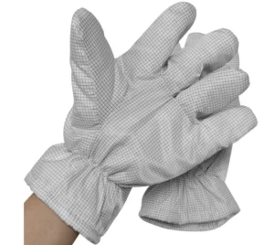OEM Carbon Fibre 5mm Grid Anti Static Gloves Heat Resistant