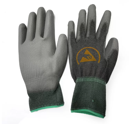 ESD Antistatic PU Palm Fit Gloves