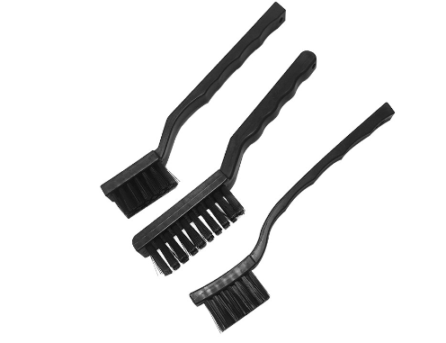Black Nylon Fiber ESD Antistatic Brushes For Industrial